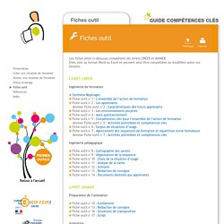 Guide Compétences clés - Fiches outils