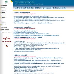 Compétences IO 2008