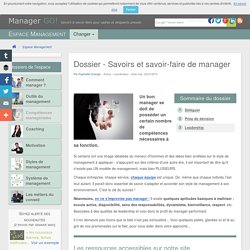 Compétences managériales - sélection d'articles