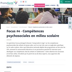 Compétences psychosociales en milieu scolaire