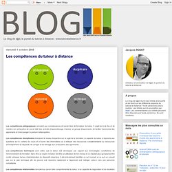 Les compétences du tuteur à distance