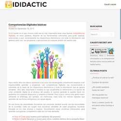Competencias Digitales básicas – iDidactic