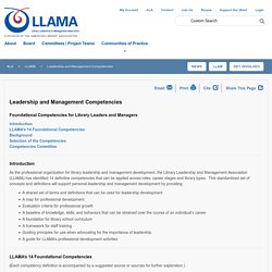 Library Leadership & Management Association (LLAMA)
