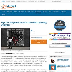 Top 10 Competencies of a Gamified Learning Designer