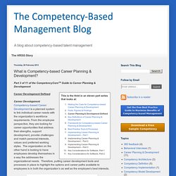 What is Competency-based Career Planning & Development?