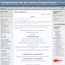 ¿Cómo programar? « Competents/ Gu Gai Gara/ Competentes