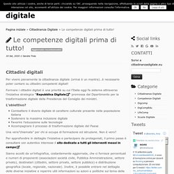 Le competenze digitali prima di tutto! – cittadinanza digitale