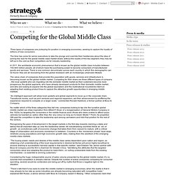 Competing for the Global Middle Class