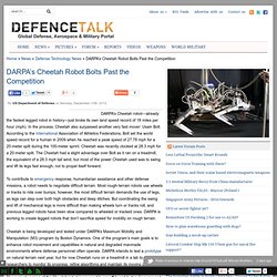 DARPA’s Cheetah Robot Bolts Past the Competition