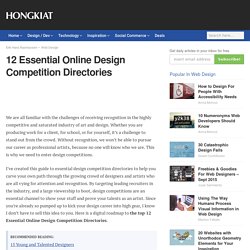 12 Essential Online Design Competition Directories