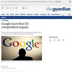 Google faces first US competition inquiry