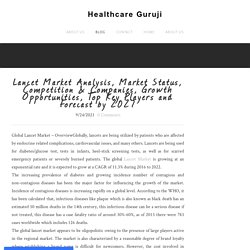 Lancet Market Analysis, Market Status, Competition & Companies, Growth Opportunities, Top Key Players and Forecast by 2027 - Healthcare Guruji