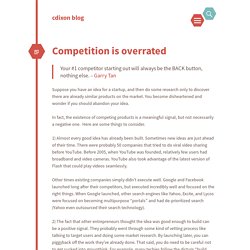 Competition is overrated cdixon.org – chris dixon's blog
