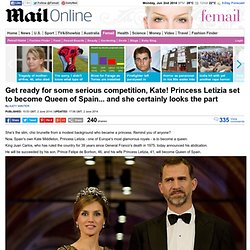 Princess Letizia set to become Queen of Spain... and she certainly looks the part