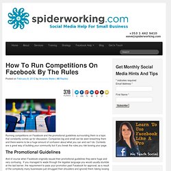 How To Run Competitions On Facebook By The Rules
