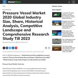 Pressure Vessel Market 2020 Global Industry Size, Share, Historical Analysis, Competitive Landscape and Comprehensive Research Study Till 2023