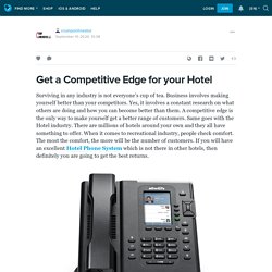 Get a Competitive Edge for your Hotel