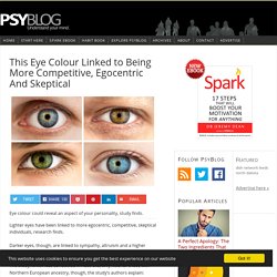 This Eye Colour Linked to Being More Competitive, Egocentric And Skeptical