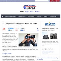 11 Competitive Intelligence Tools for SMBs