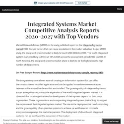 Integrated Systems Market Competitive Analysis Reports 2020-2027 with Top Vendors – marketresearchnews