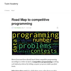 Road Map to competitive programming