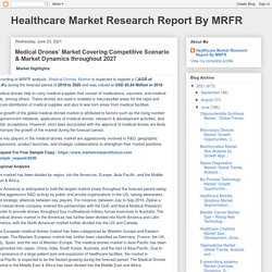 Medical Drones’ Market Covering Competitive Scenario & Market Dynamics throughout 2027