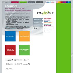 - Lyonbiopôle - Pôle de compétitivité mondial en vaccins et diagnostiques