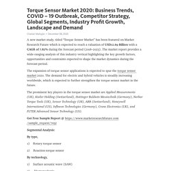 Torque Sensor Market 2020: Business Trends, COVID – 19 Outbreak, Competitor Strategy, Global Segments, Industry Profit Growth, Landscape and Demand – Telegraph