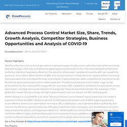 Advanced Process Control Market Size, Share, Trends, Growth Analysis, Competitor Strategies, Business Opportunities and Analysis of COVID-19