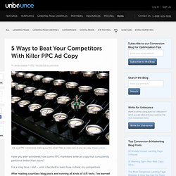 5 Ways to Beat Your Competitors With Killer PPC Ad Copy