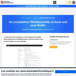 Un compilateur WebAssembly en back-end pour Kotlin