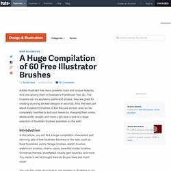 A Huge Compilation of 60 Free Illustrator Brushes