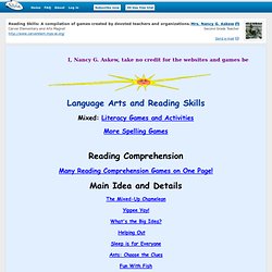 Reading Skills: A compilation of games created by devoted teachers and organizations.