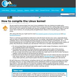 How to compile the Linux kernel