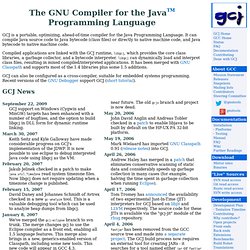 GCJ: The GNU Compiler for Java