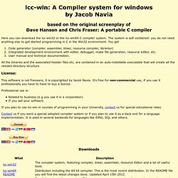LCC-Win32 Compiler System