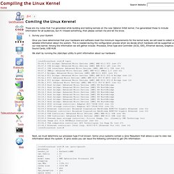 Compiling the Linux Kernel