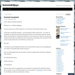 Feminist Complaint