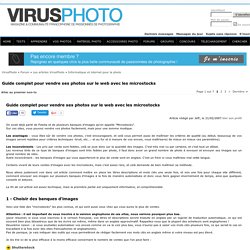 Guide complet pour vendre ses photos sur le web avec les microstocks