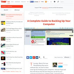 A Complete Guide to Backing Up Your Computer