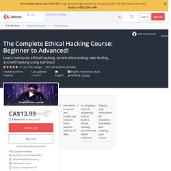 The Complete Ethical Hacking Course: Beginner to Advanced!