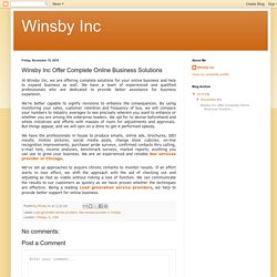 Winsby Inc: Winsby Inc Offer Complete Online Business Solutions