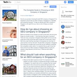 The Complete Guide to Choosing an SEO Company in Singapore