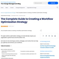 Complete Guide to Creating a Workflow Optimization Strategy