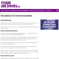 The Complete Guide to Crystal Meanings (2019 Update)