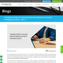 Complete Guide to Learning Outcome Based Curriculum Framework (LOCF) - Part 1