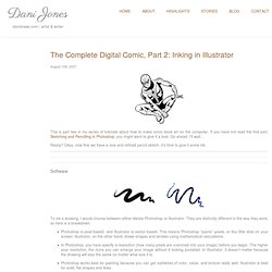 The Complete Digital Comic, Part 2: Inking in Illustrator