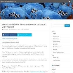 Set up a Complete PHP Environment on Linux with Vagrant