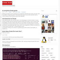 A complete fstab guide - Linux Stall