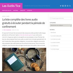 La liste complète des livres audio gratuits à écouter pendant la période de confinement